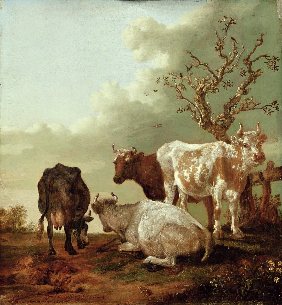 Quatre Vaches dans un Pré, 1644 - Paulus Potter