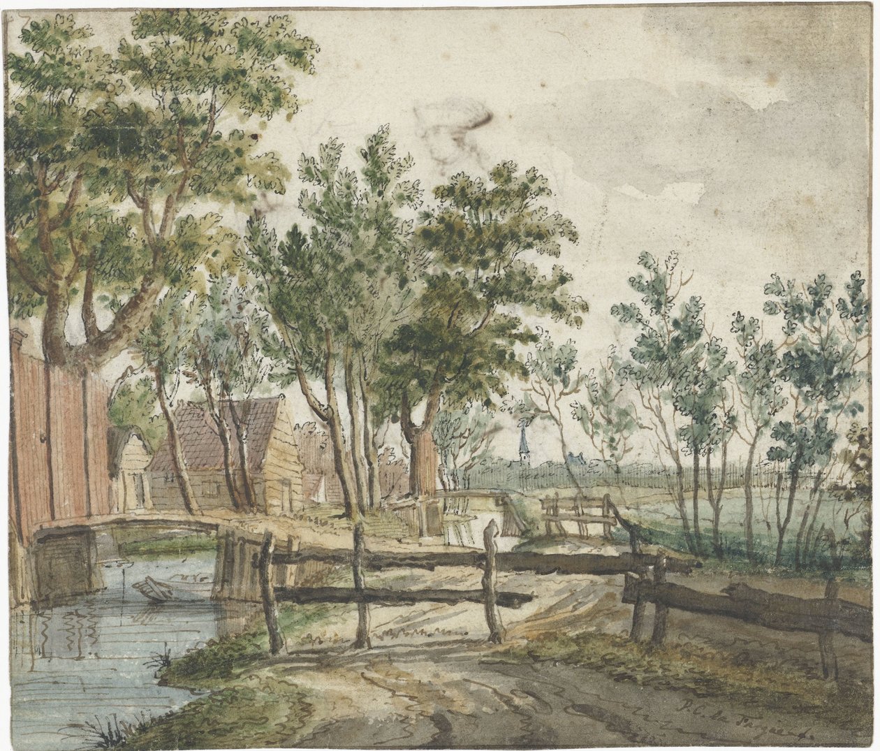 Paysage rural près de Voorburg - Paulus Constantijn la Fargue