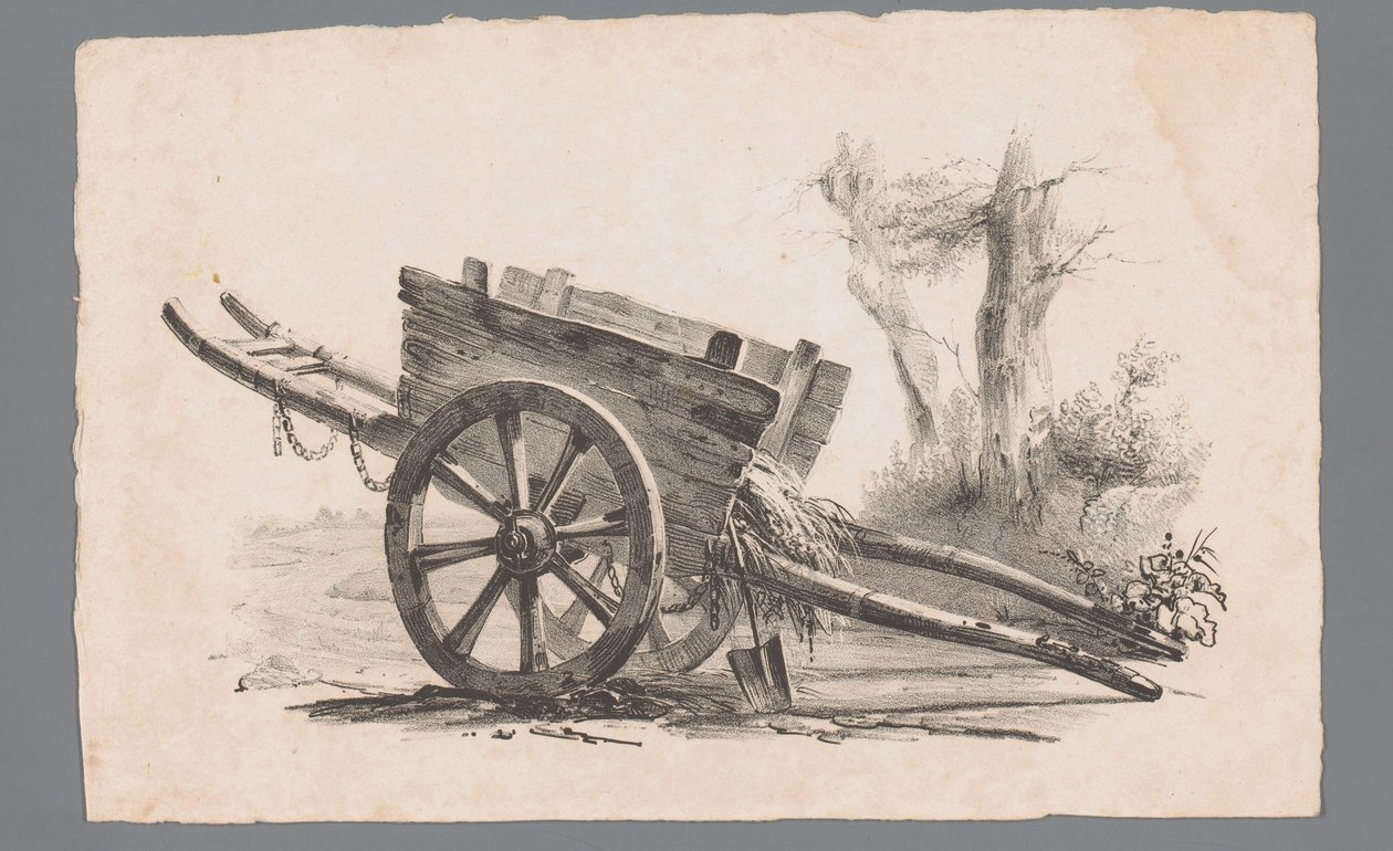 Chariot à deux roues - Paulus Lauters (attributed to)