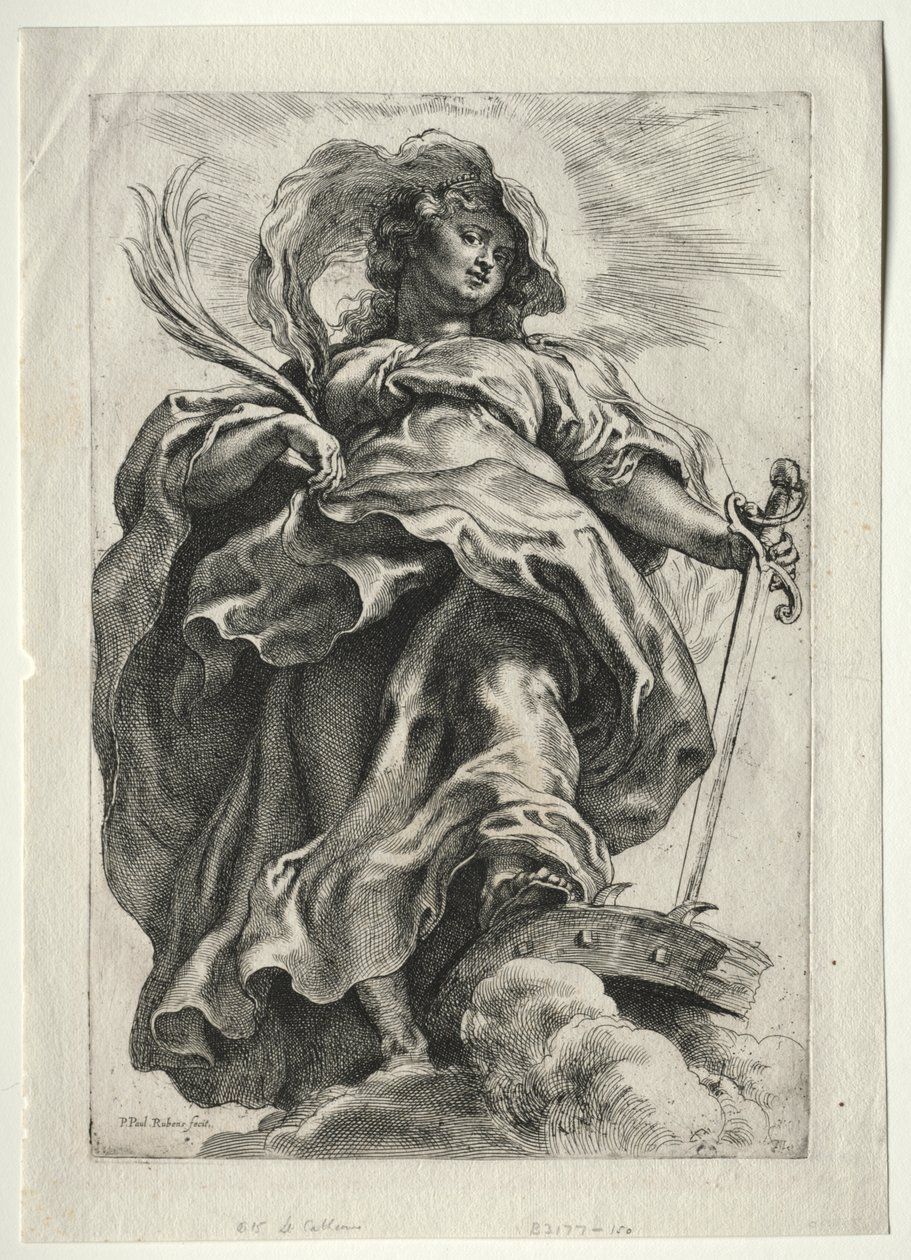 Sainte Catherine dans les nuages - Paulus Moreelse