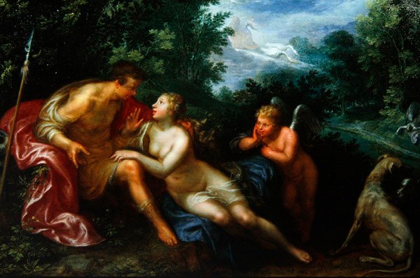 Vénus et Adonis - Paulus Moreelse