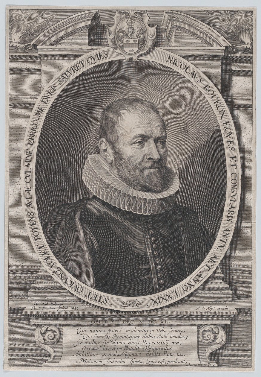 Portrait de Nicholaes Rockox, 1639 - Paulus Pontius