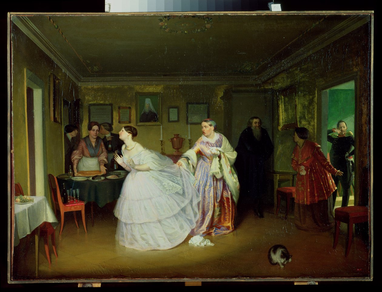 La Proposition de Mariage du Major, 1851 - Pavel Andreevich Fedotov