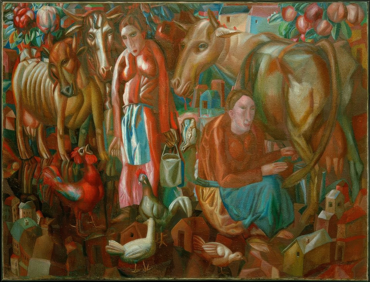 Servantes de vaches - Pawel Nikolajewitsch Filonow