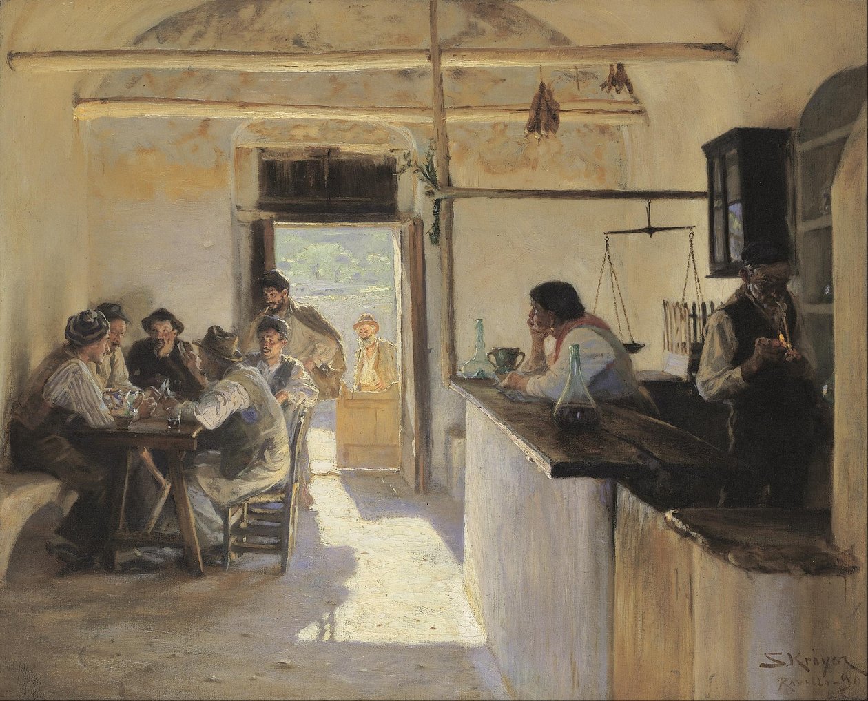 Osteria à Ravello - Peder Severin Krøyer