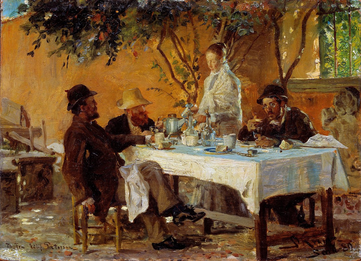 Petit déjeuner à Sora - Peder Severin Krøyer