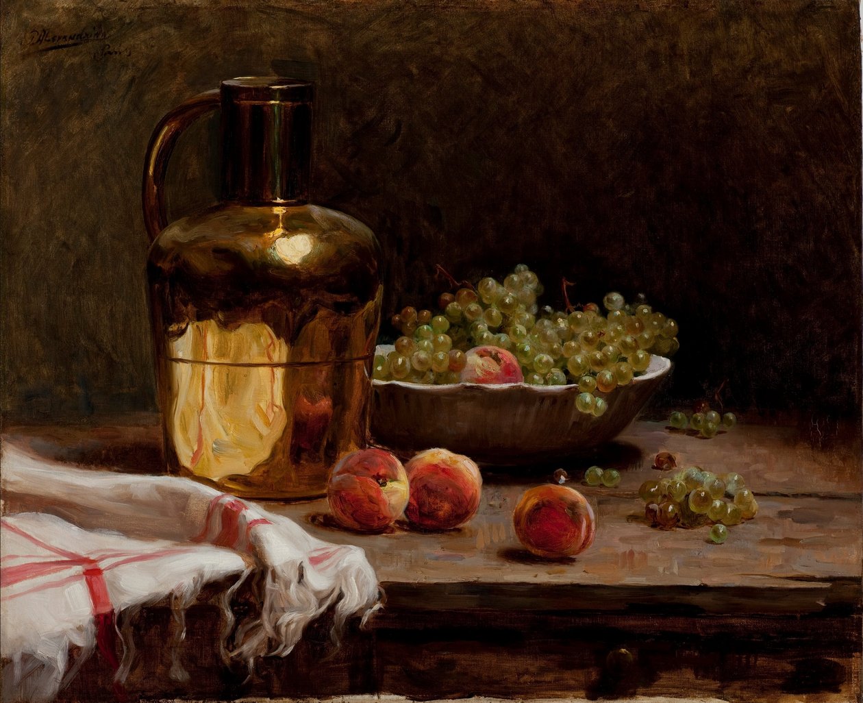 Nature morte - Raisins et pêches - Pedro Alexandrino Borges