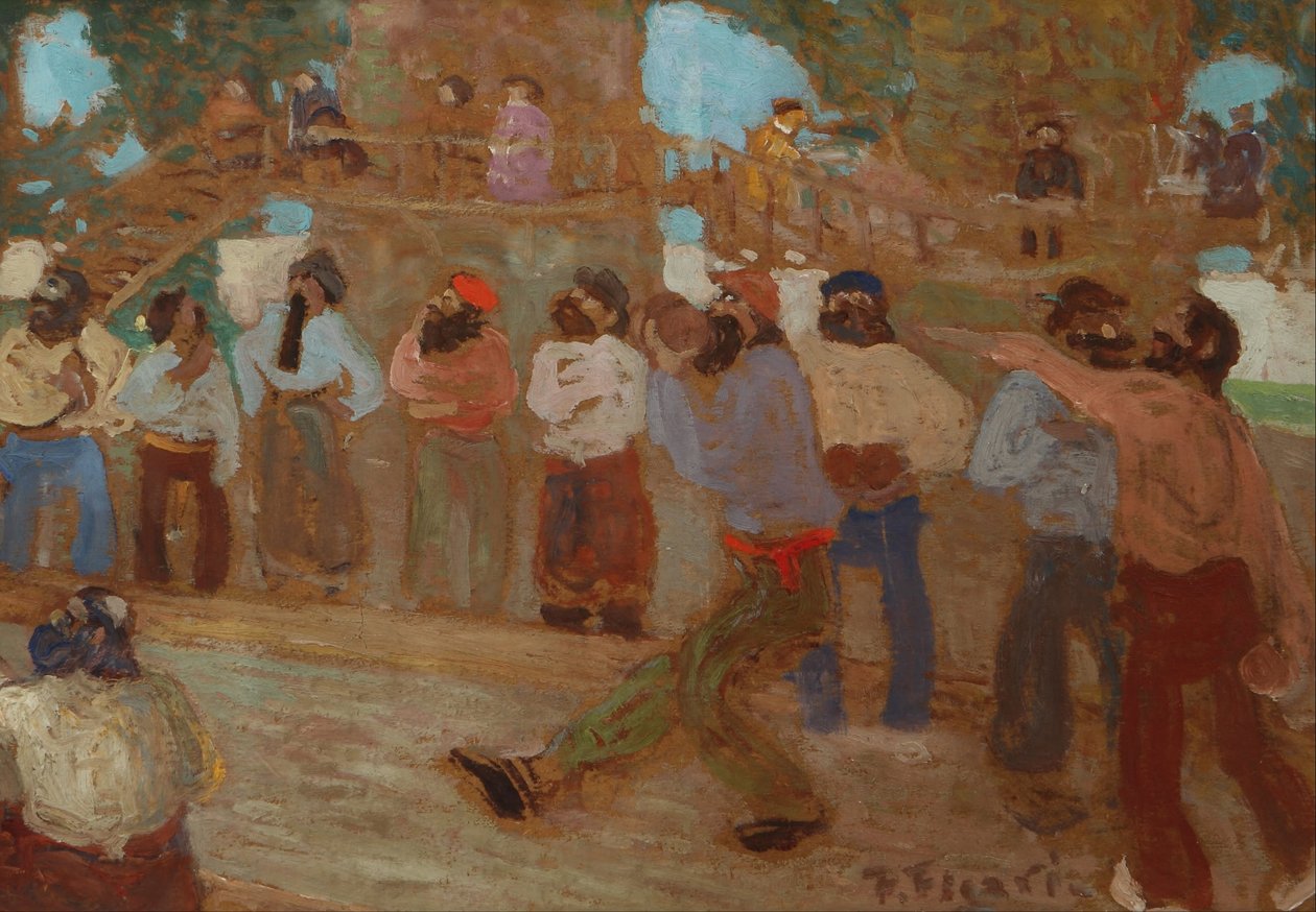 Terrain de bocce - Pedro Figari