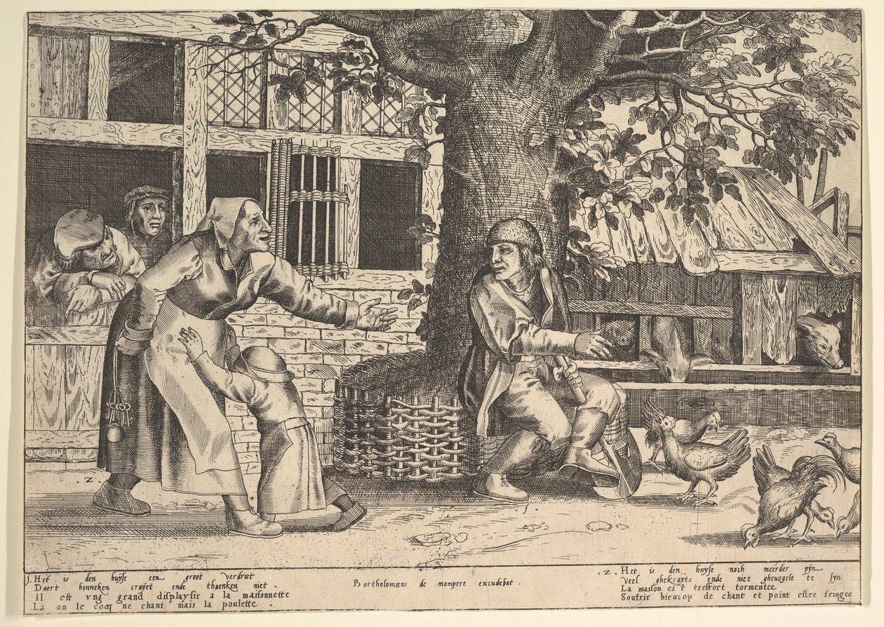 Le mari dominé - Peeter van der Borcht