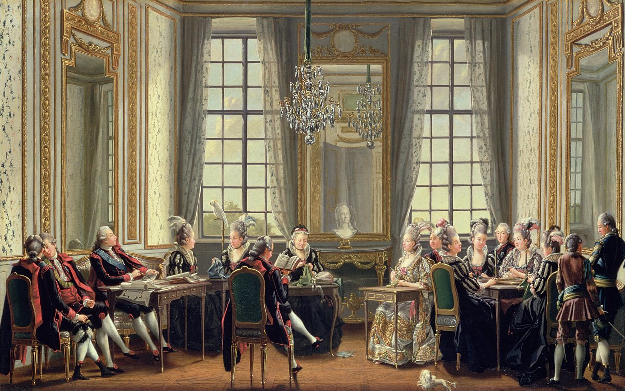 Conversation au palais de Drottningholm, 1779 - Pehr Hilleström