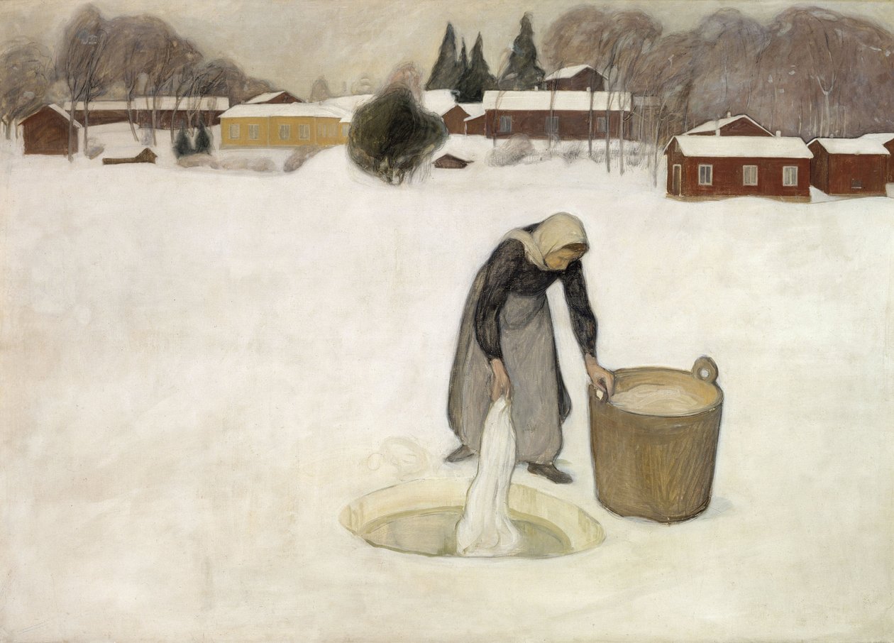 Lessive sur la glace - Pekka Halonen