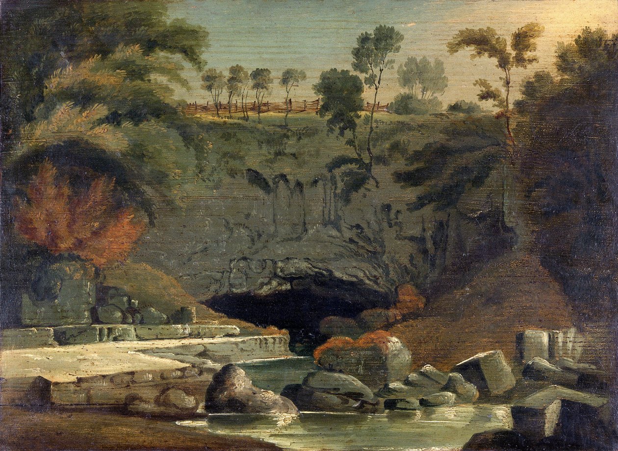 Porth-yr-Ogof, Brecknockshire, 1819 - Penry Williams