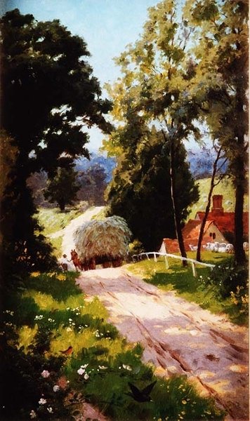 La charrette de foin - Percy Tarrant