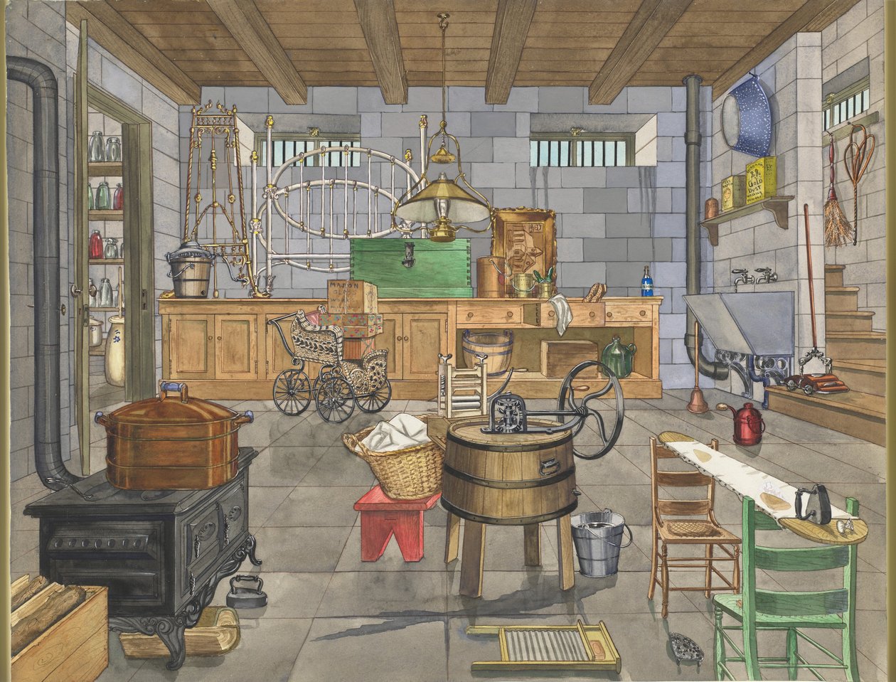 Sous-sol de maison urbaine - Perkins Harnly