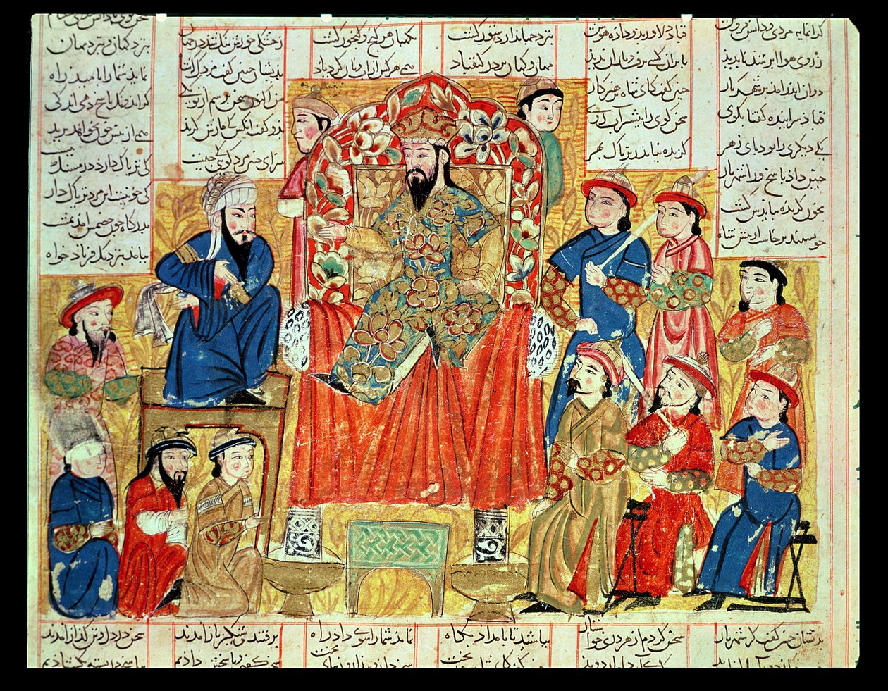 Un sultan et sa cour, illustration du 