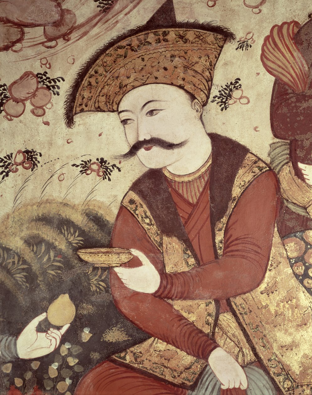 Shah Abbas I (1588-1629) (détail) - Persian School