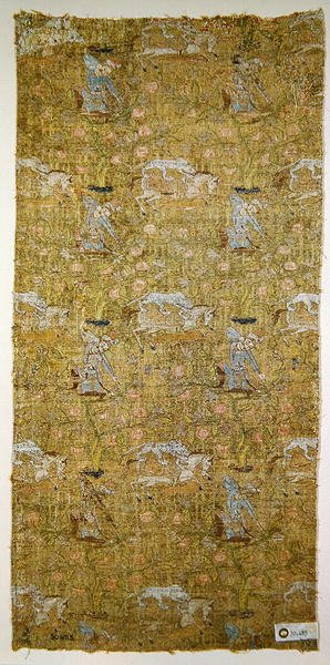 Tapisserie représentant une scène de chasse, dynastie Safavide - Persian School