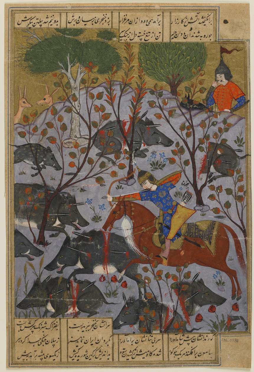 Bijan chasse les sangliers, d