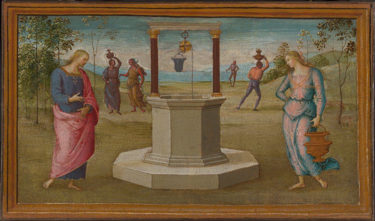Le Christ et la femme de Samarie - Perugino