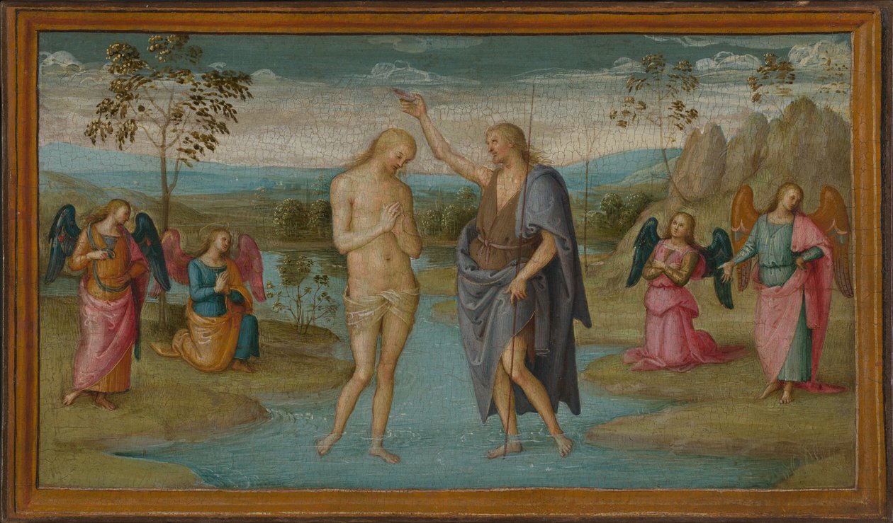 Le baptême du Christ - Perugino