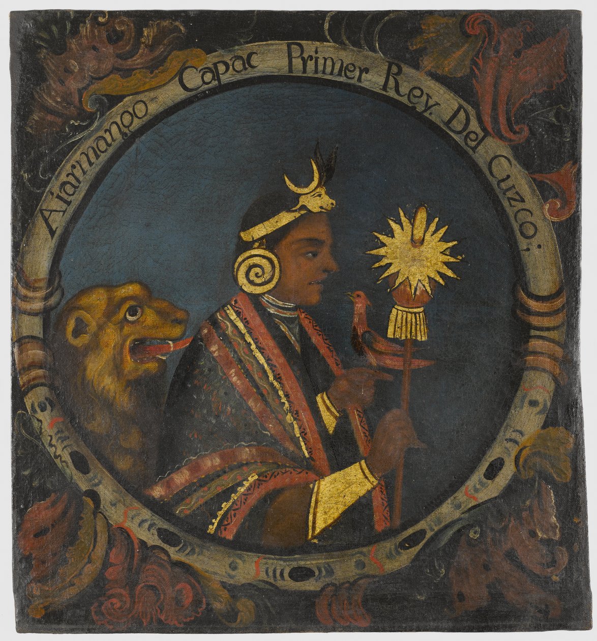 Manco Capac, 1er roi Inca, milieu du XVIIIe siècle - Peruvian School