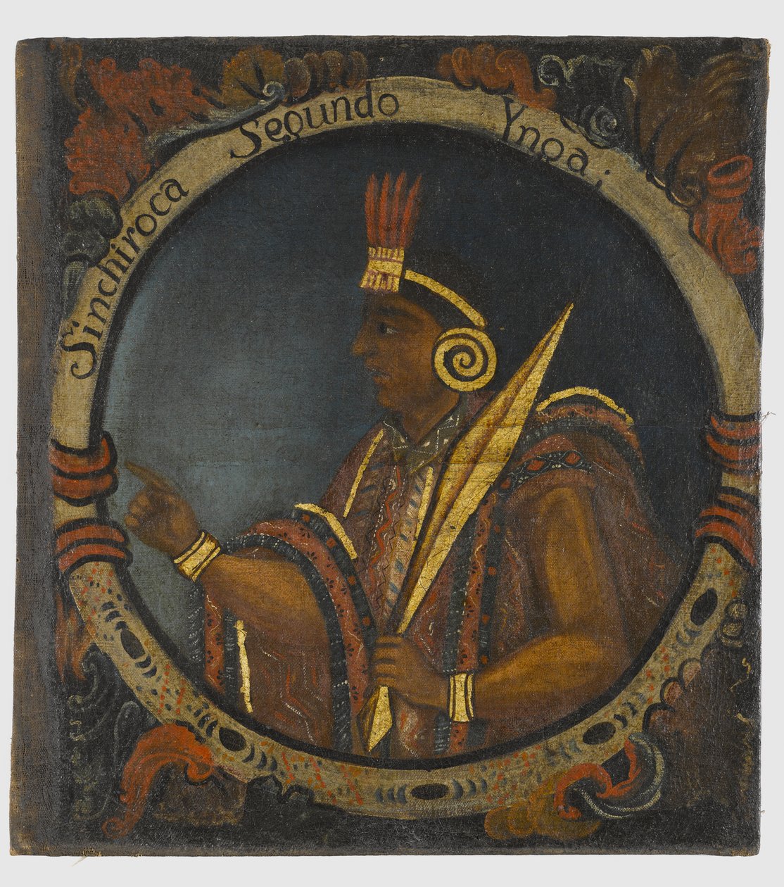 Sinchi Roca, deuxième roi inca, milieu du 18e siècle - Peruvian School