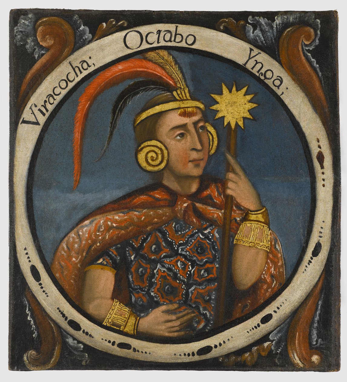 Viracocha, huitième roi inca, milieu du 18e siècle - Peruvian School