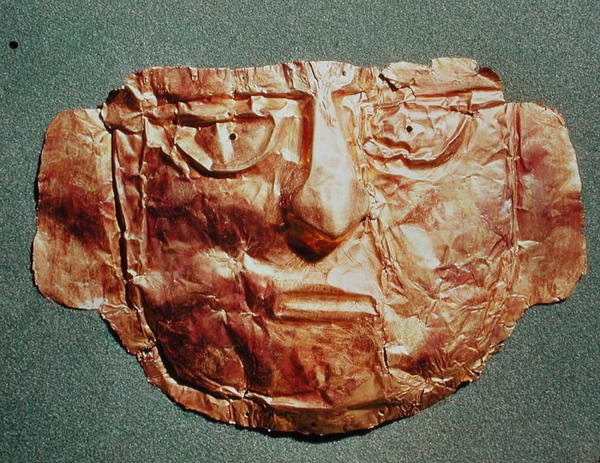 Masque de momie, du Pérou - Peruvian School