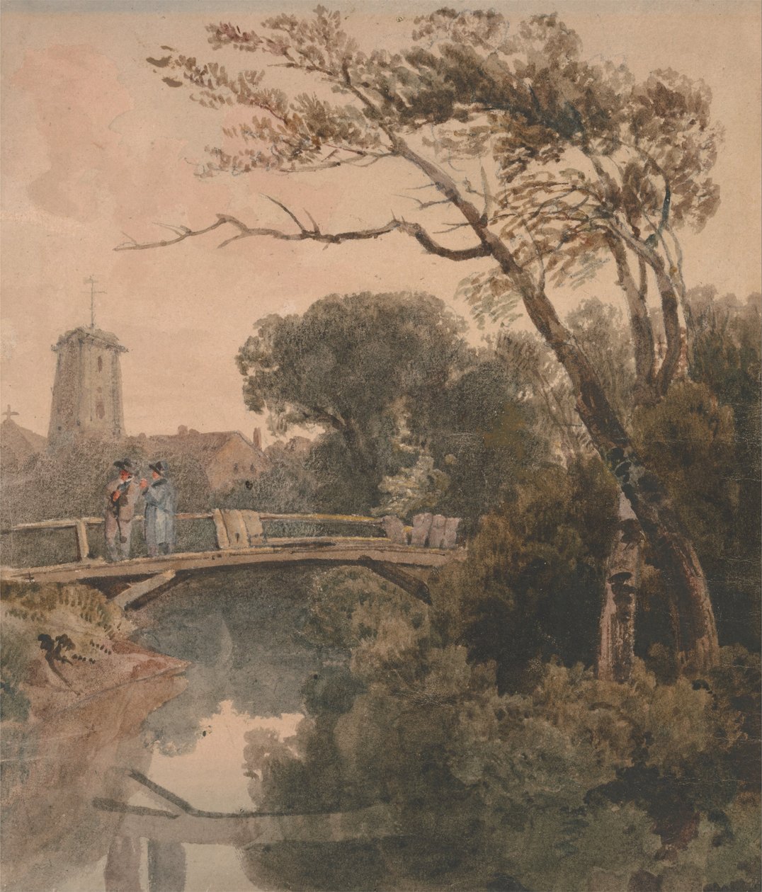 Le vieux pont - Peter de Wint