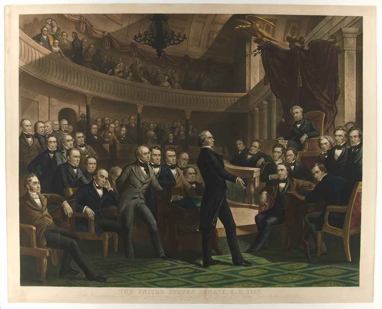 Le Sénat des États-Unis, 1850, pub. c.1855 - Peter Frederick Rothermel