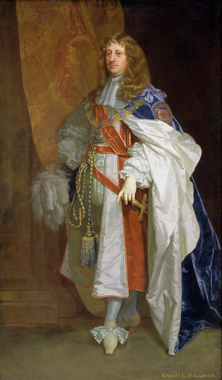 Edward Montagu, 1er comte de Sandwich, vers 1660-65 - Peter Lely