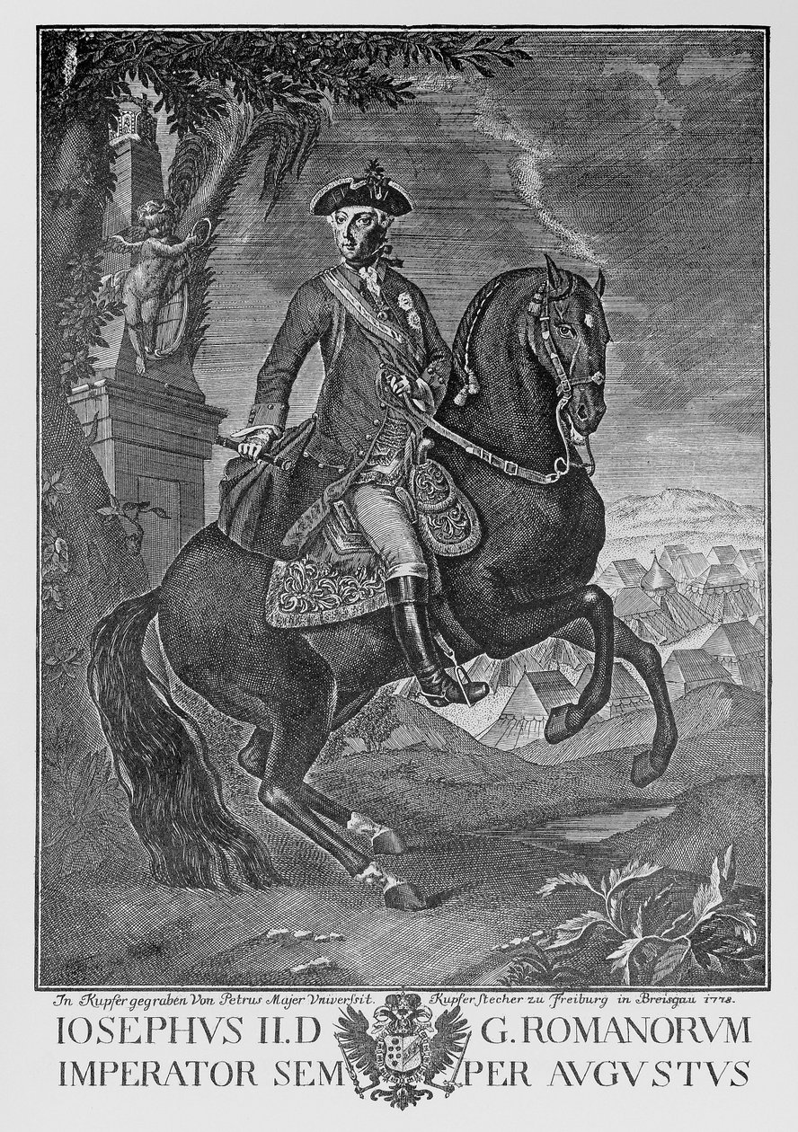 Empereur Joseph II à cheval - Peter Mayer