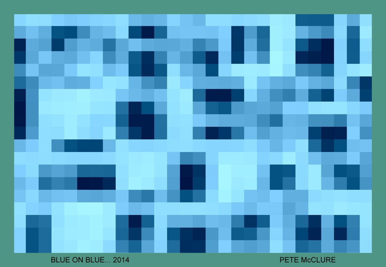 BLEU SUR BLEU, 2014 - Peter McClure
