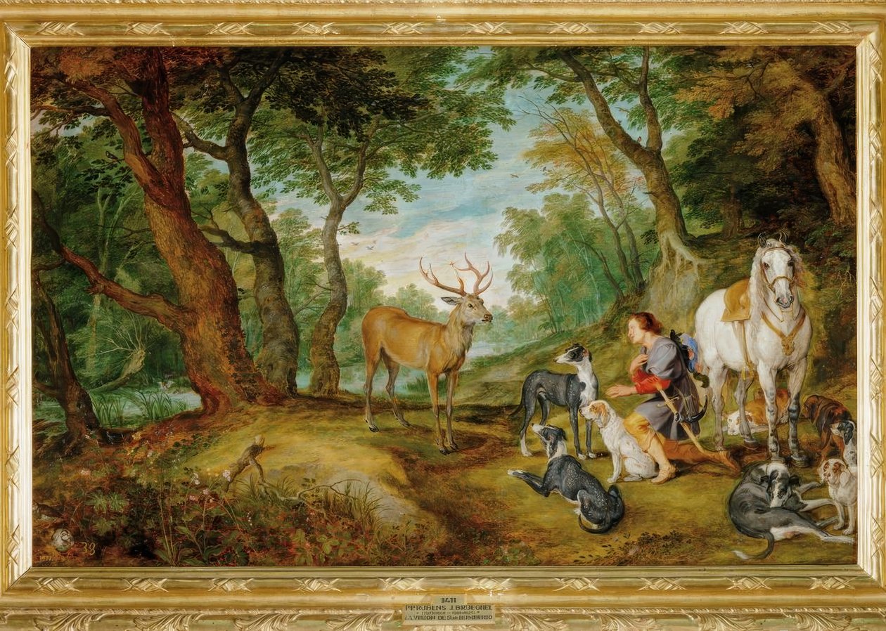 La vision de Saint Hubert - Peter Paul Rubens