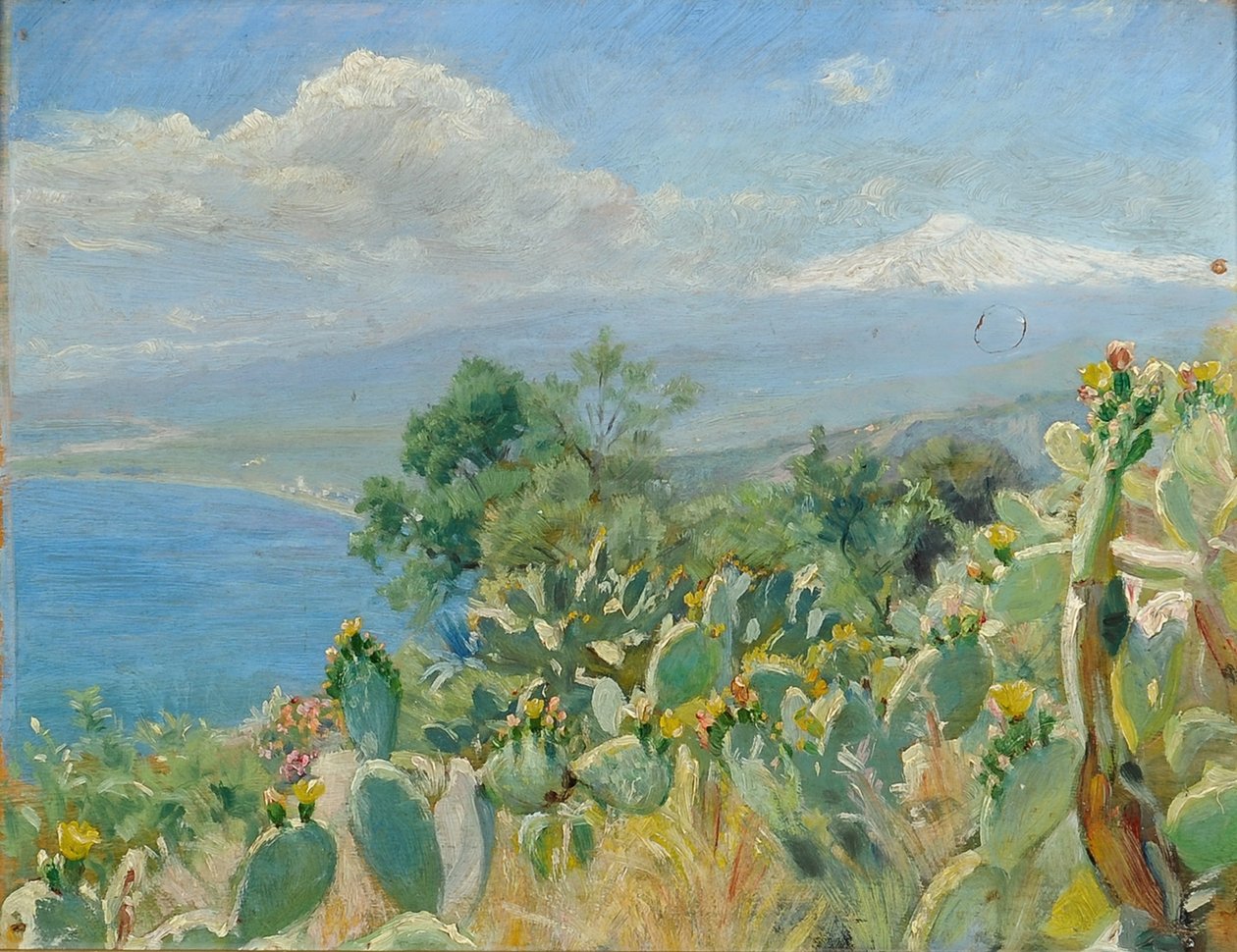 Cactus en fleurs près de Taormina - Peder Severin Krøyer