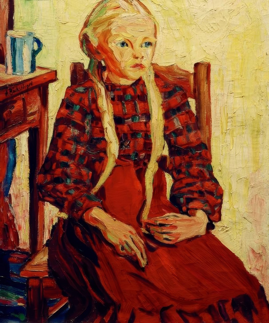 Fille de paysan - Peter August Böckstiegel