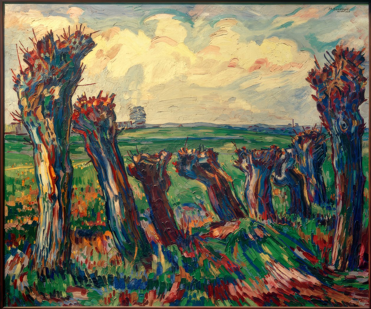 Paysage avec saules - Peter August Böckstiegel