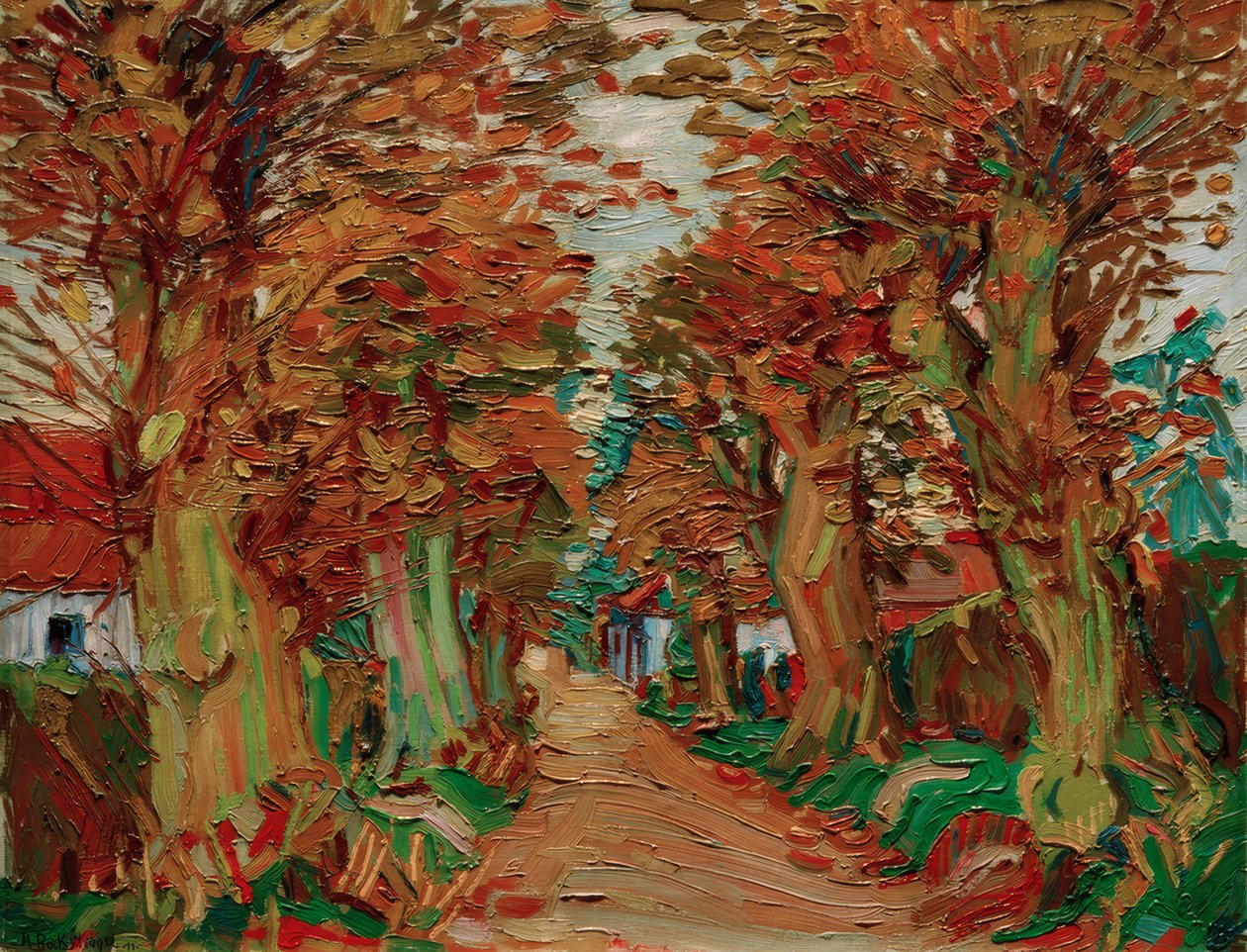 Allée de tilleuls - Peter August Böckstiegel