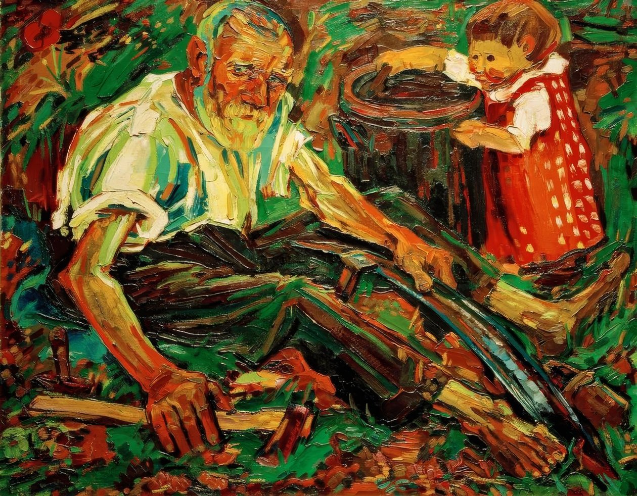 Sensendengler (Mon père) - Peter August Böckstiegel