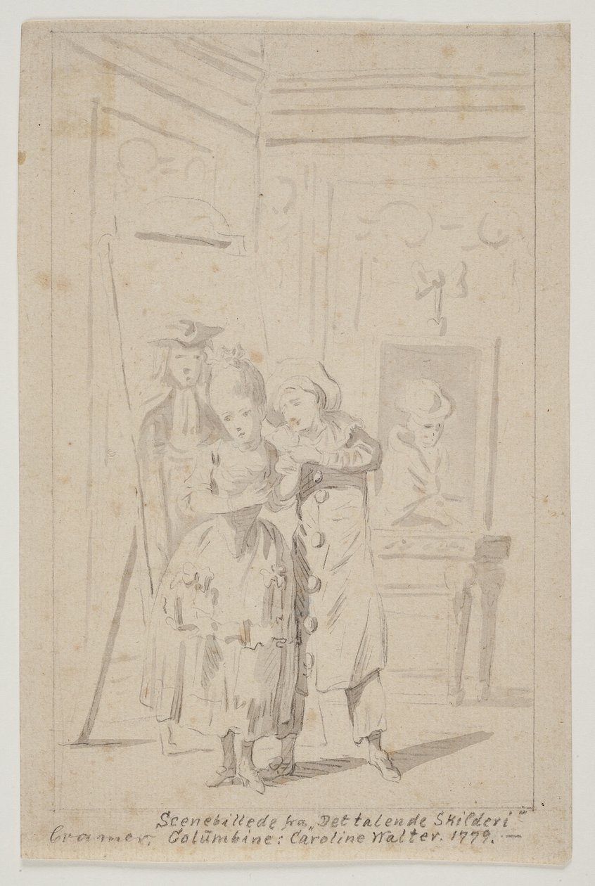 Pierrot et Colombine dans "Le tableau parlant" - Peter Cramer