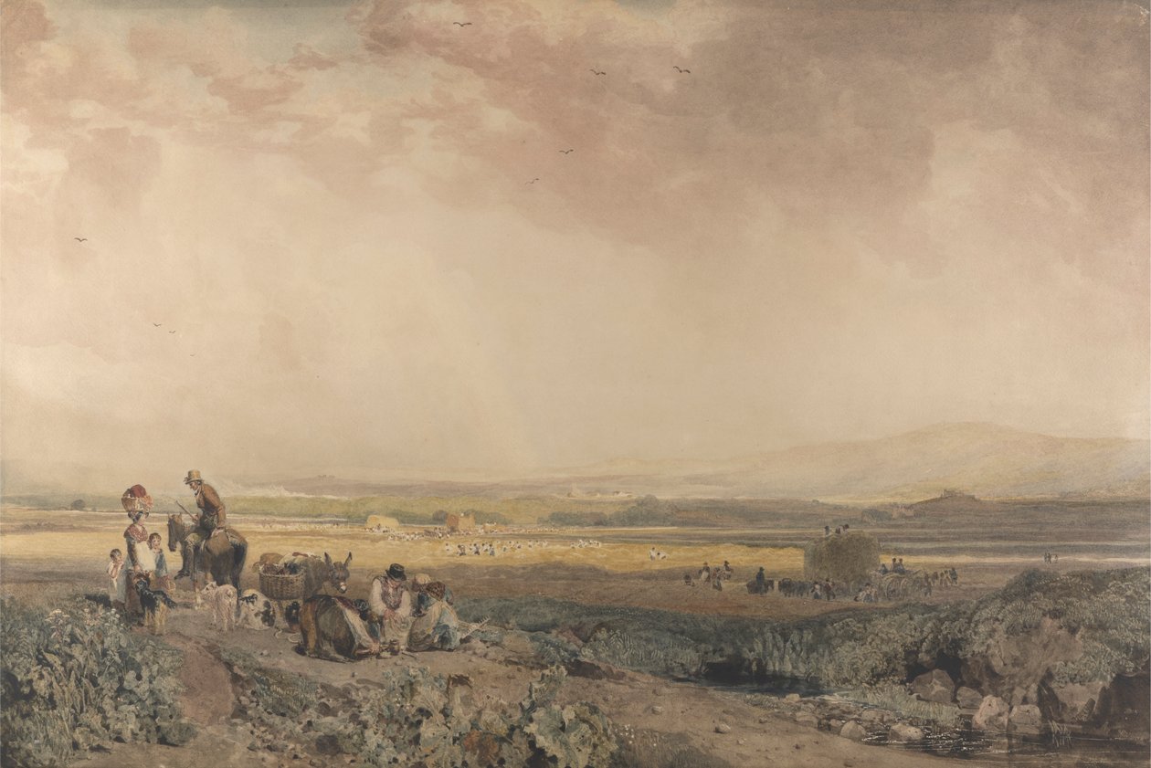 Moissonneurs dans un paysage du Sussex - Peter DeWint