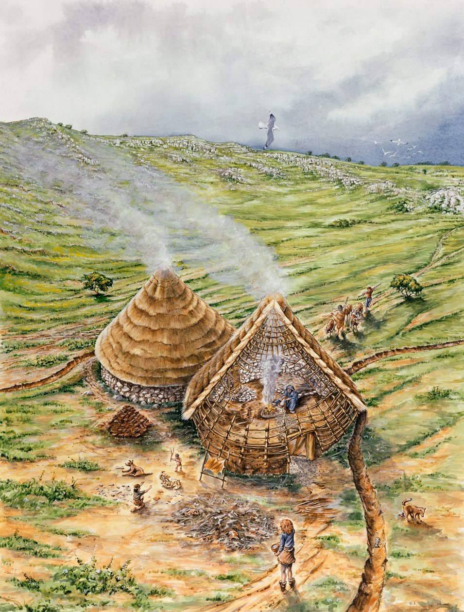 Brean Down, c3200-600 av. J.-C., c1990-2010 - Peter Dunn