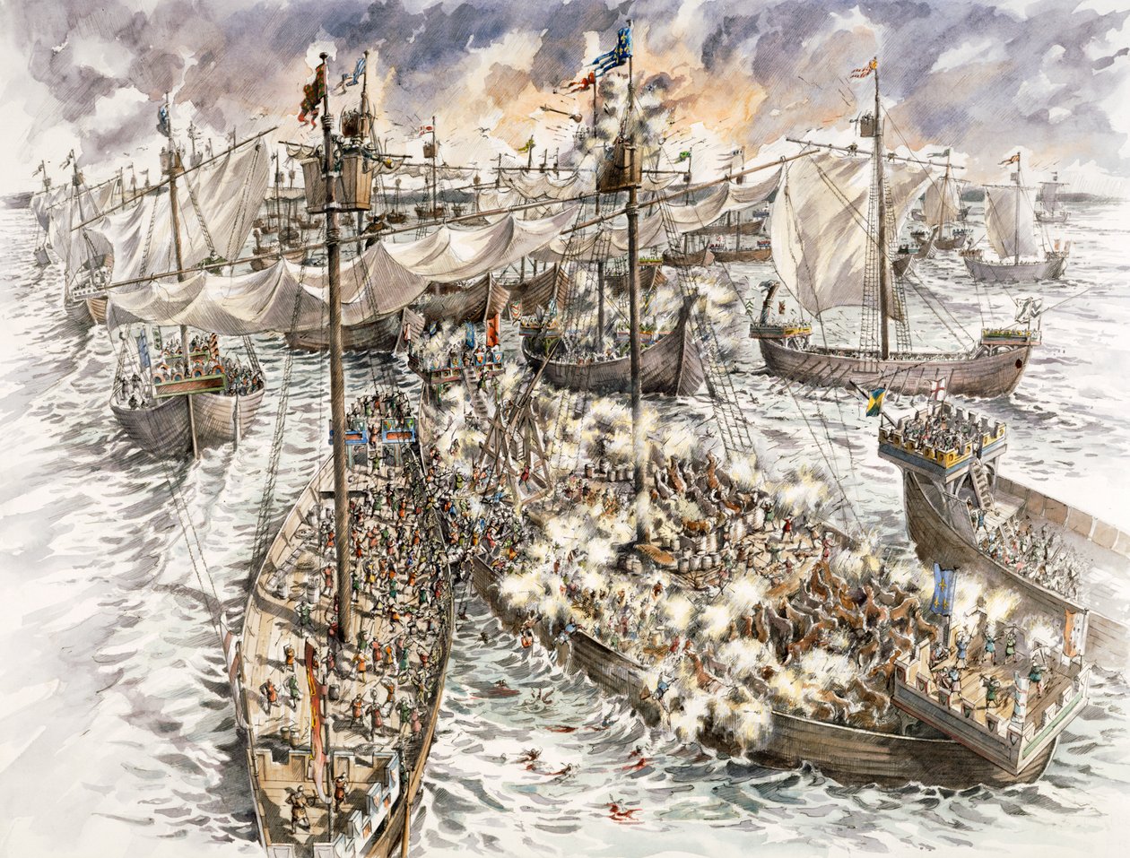 Siège du château de Douvres, 1216, vers 1990-2010 - Peter Dunn