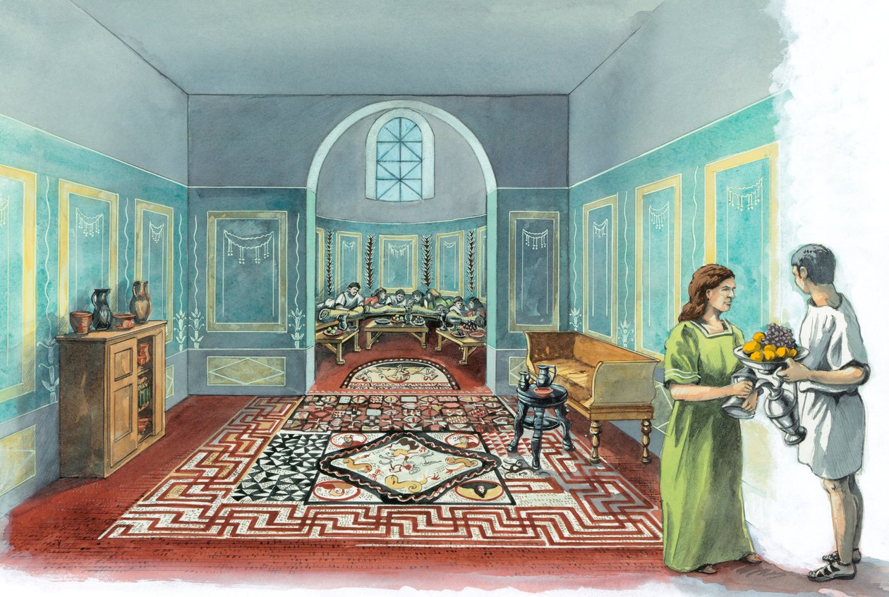Villa romaine de Lullingstone, vers 2ème-5ème siècle, vers 1980-2010 - Peter Dunn