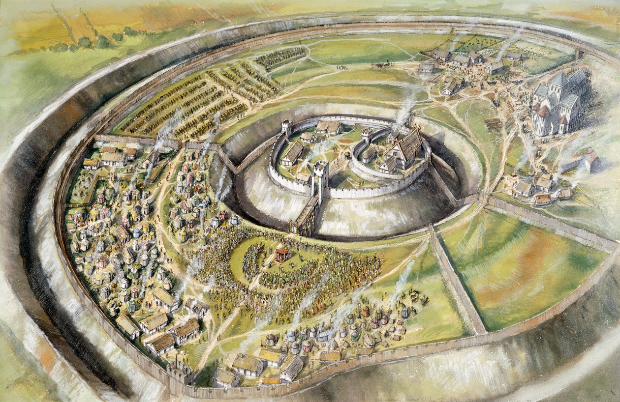 Old Sarum, 1086, vers 1990-2010 - Peter Dunn