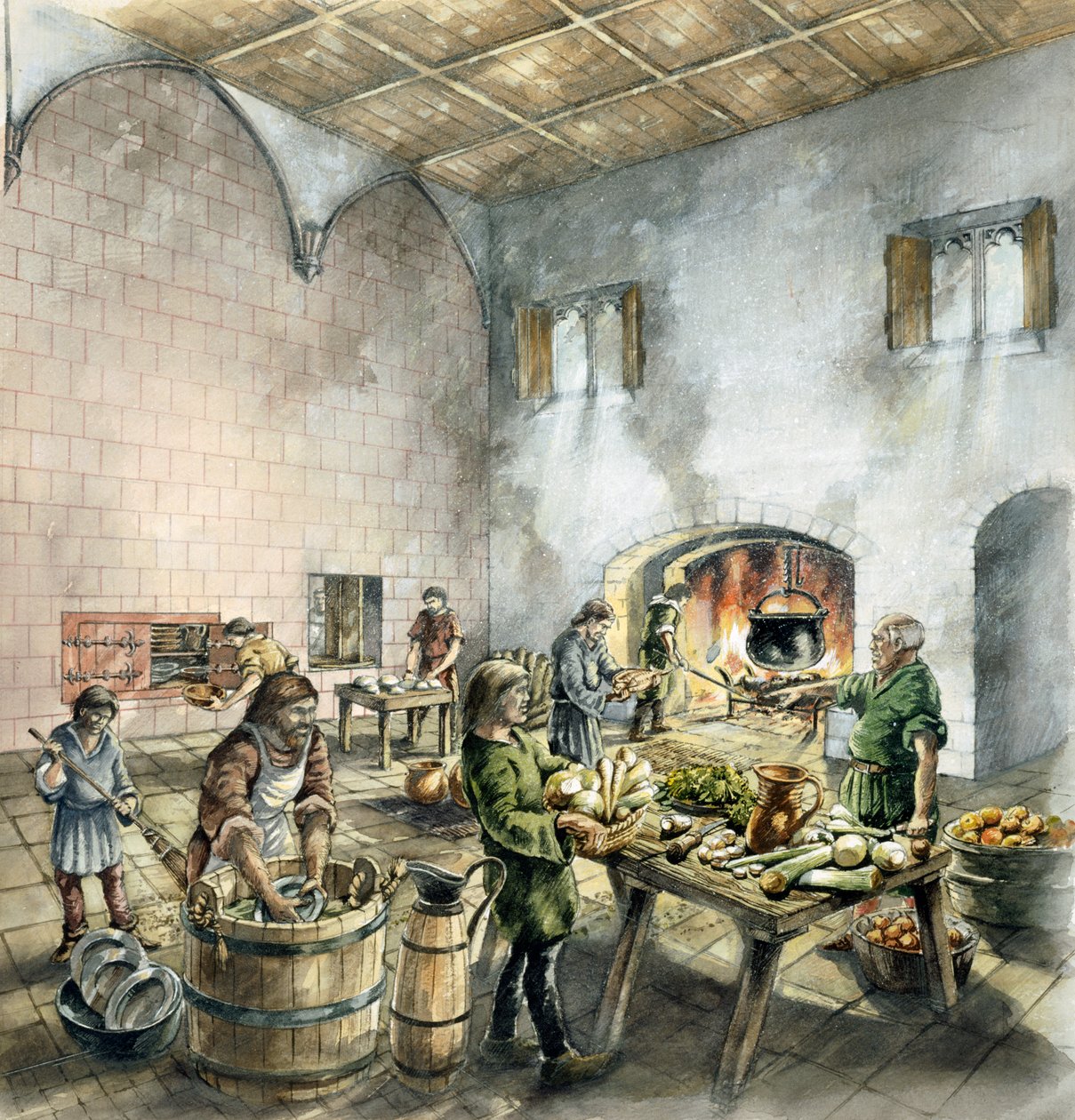 Abbaye de Rievaulx, 14ème siècle - Peter Dunn