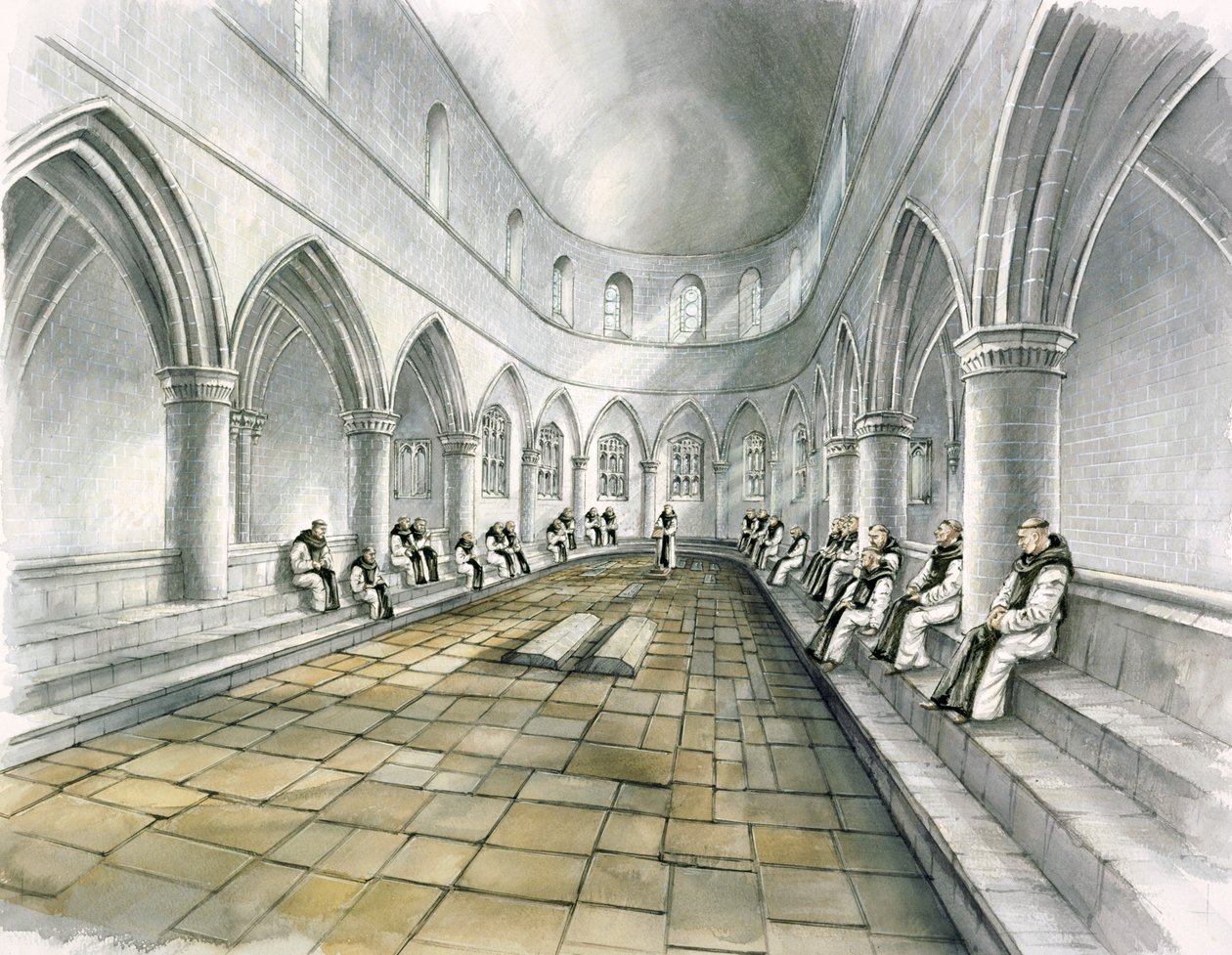Abbaye de Rievaulx, 14ème siècle - Peter Dunn