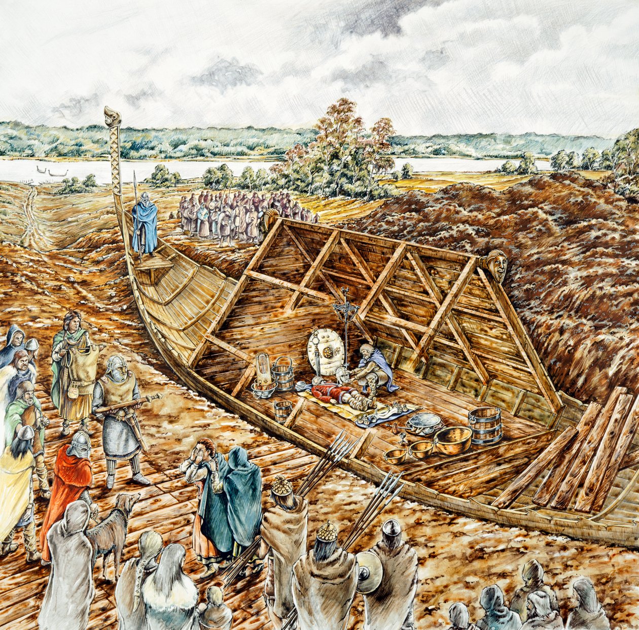 Sépulture de navire de Sutton Hoo, VIIe siècle, 1990-2010 - Peter Dunn