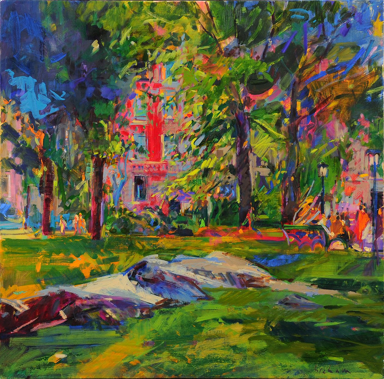 Cedar Hill, Central Park - Peter Graham (Contemporary)