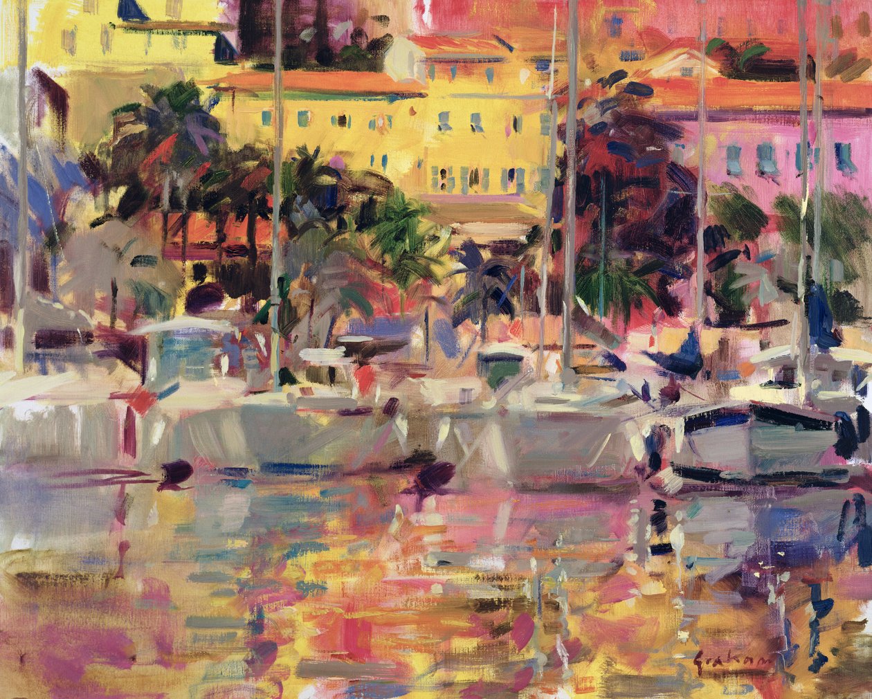Vue du port doré - Peter Graham (Contemporary)